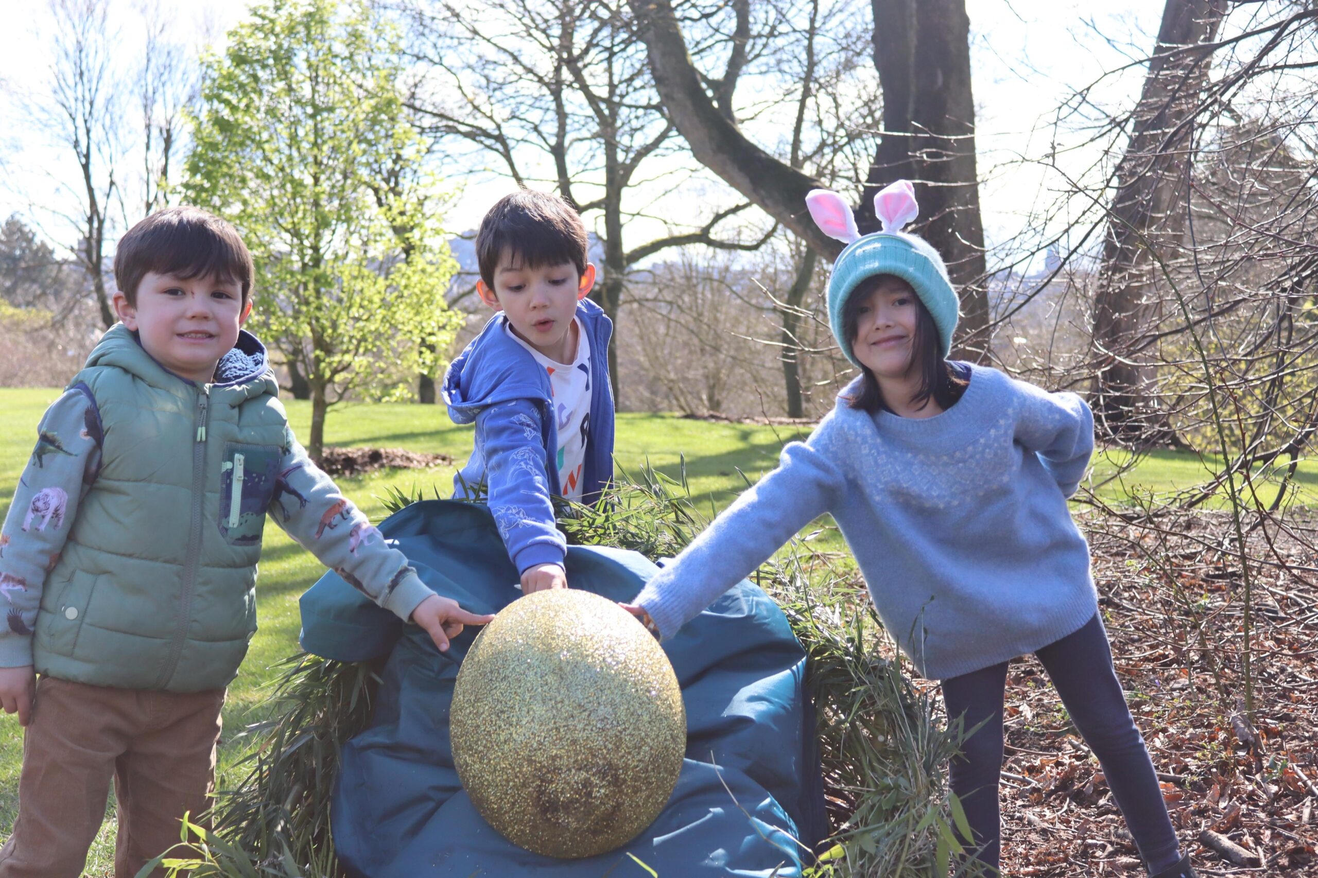 Children enjoy the Easter Trail at the Royal Botanic Garden Edinburgh