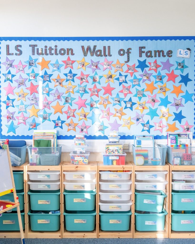 The LS Tuition Wall of Fame features all of our students